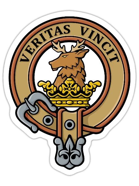 Clan Keith Crest - Sticker - white matte - Front