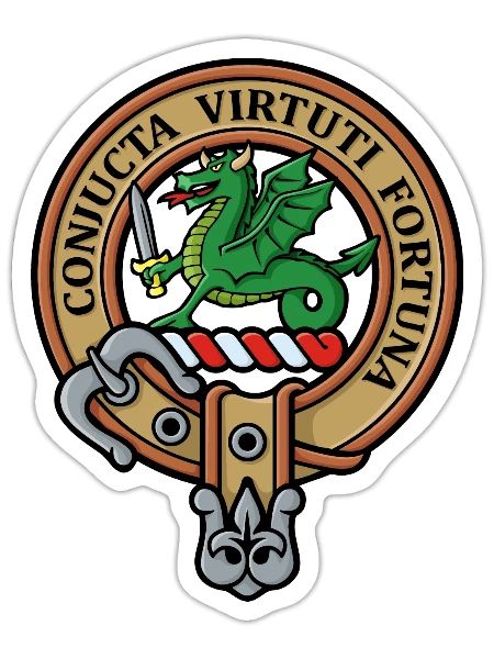Clan MacBeth Crest - Sticker - white matte - Front