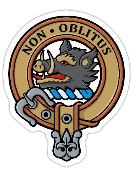 Clan MacTavish Crest - Sticker - white matte - Front