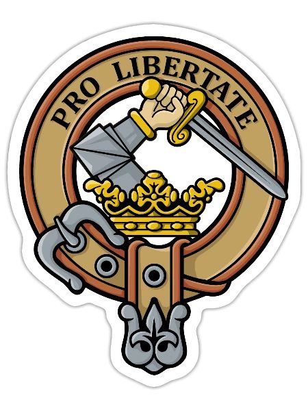 Clan Wallace Crest - Sticker - white matte - Front