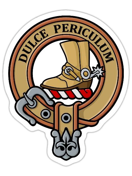 Clan MacAulay Crest - Sticker - white matte - Front