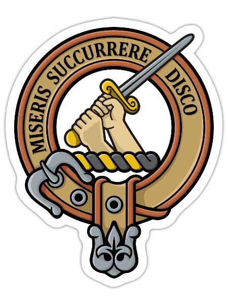 Clan MacMillan Crest - Sticker - white matte - Front