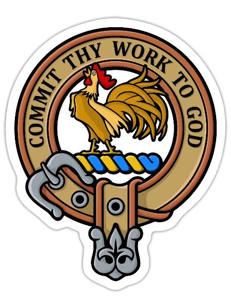 Clan Sinclair Crest - Sticker - white matte - Front
