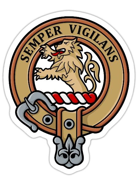 Clan Wilson Crest - Sticker - white matte - Front