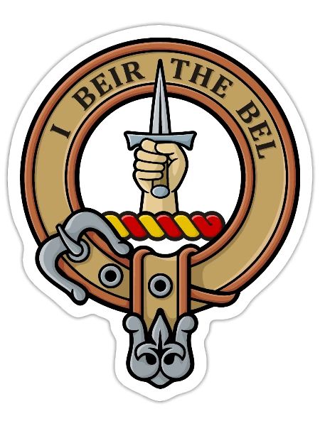 Clan Bell Crest - Sticker - white matte - Front