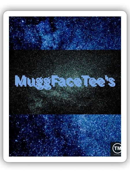 Cosmic Speckle MugFace Tee Logo - Sticker - white matte - Front