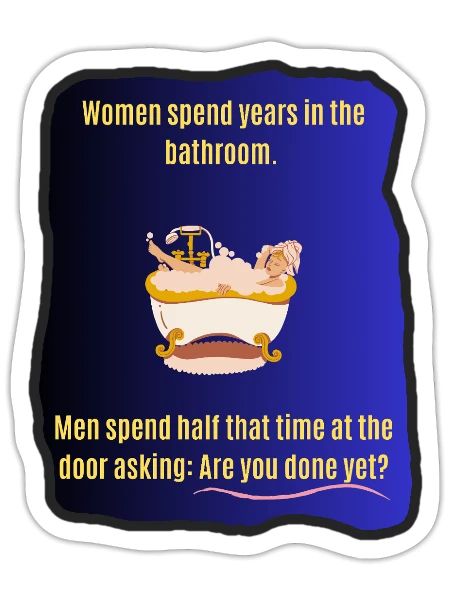 Are You Done Yet Bathroom Joke - Sticker - white matte - Front