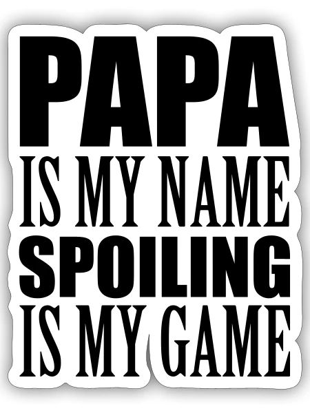 Papa - Sticker - white matte - Front