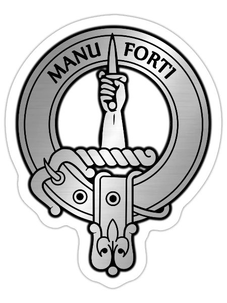 Clan MacKay Crest - Sticker - white matte - Front