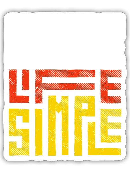 Noir Moderne Typographie Moderne Citations de motivation - Sticker - blanc mat - Devant