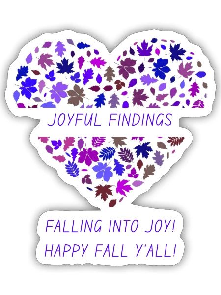 Falling in to Joy - Sticker - white matte - Front