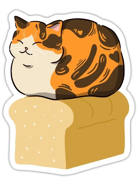 Loaf Loaf - Sticker - white matte - Front