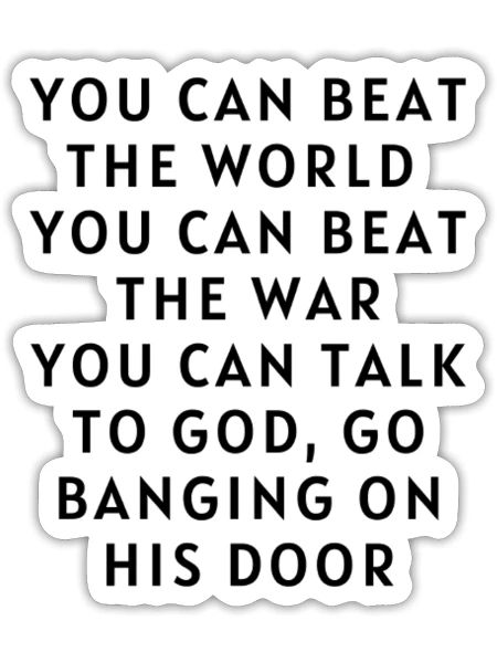 Motivation quote - Sticker - white matte - Front