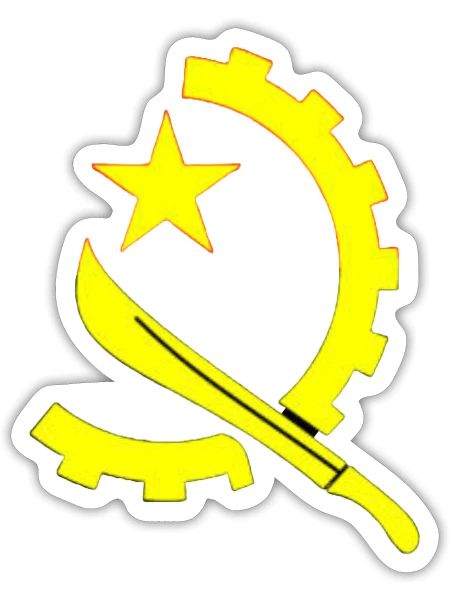 Sunblade Revolve,Yellow sword and blade - Sticker - white matte - Front