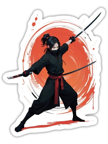 Dance of the Blade - Sticker - white matte - Front