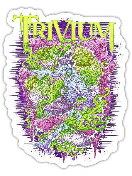 Music Heavy Metal Band Music - Sticker - white matte - Front