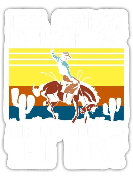 Horse Revolver Lasso - Sticker - white matte - Front