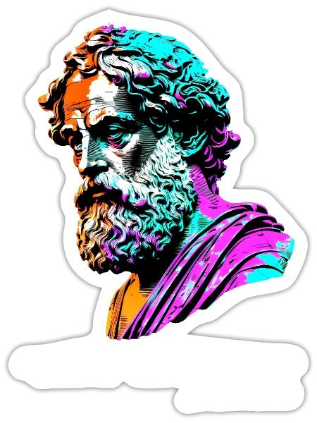 Ehh Good Enough Meh, Mediocrates - Sticker - white matte - Front