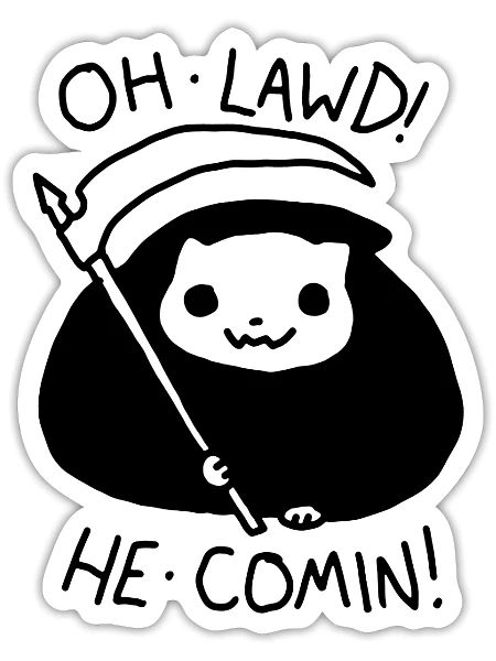 Gym Meme - Sticker - white matte - Front