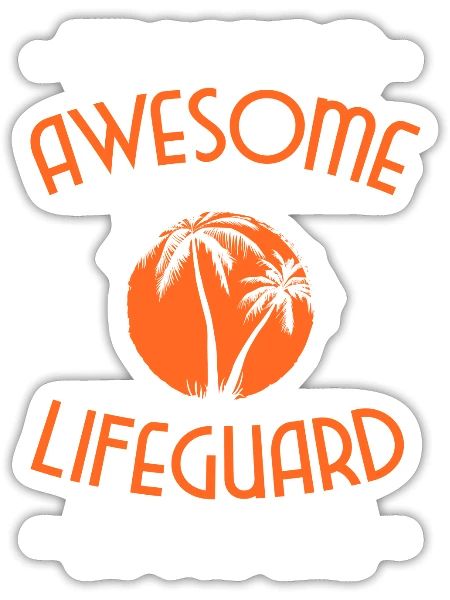 Lifeguard Pool - Sticker - white matte - Front