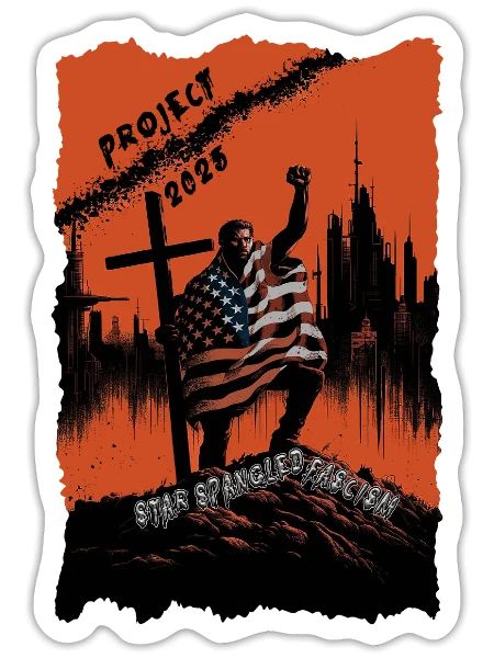 Star Spangled Fascism - Sticker - white matte - Front