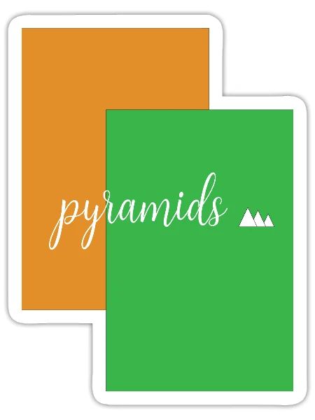 Pyramids - Sticker - white matte - Front