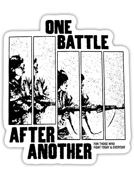 One Battle After Another - Sticker - white matte - Front