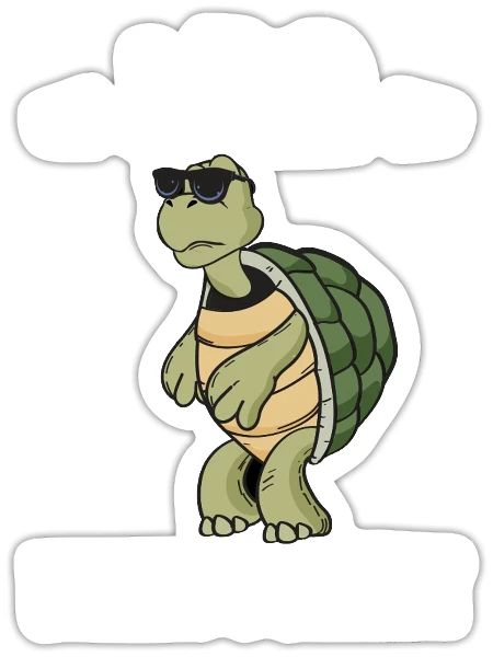 turtle pet | reptile reptile gifts - Sticker - white matte - Front