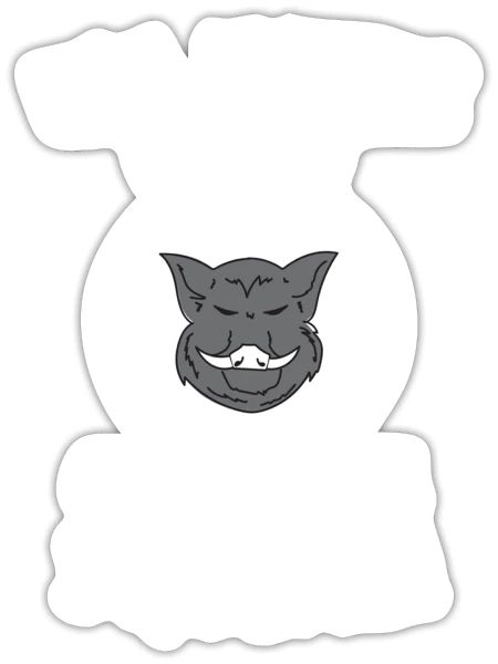 Hog Hunting - Sticker - white matte - Front