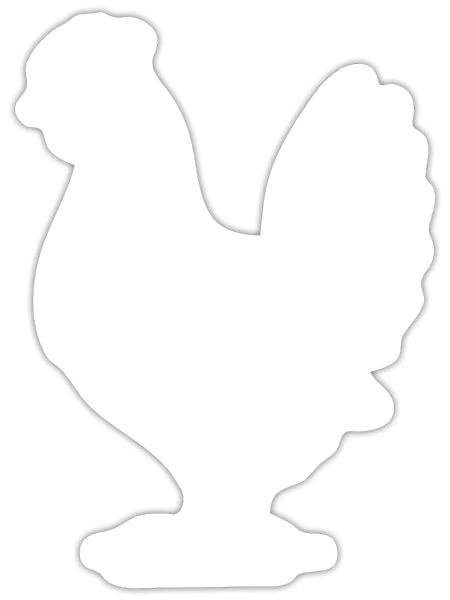 Small Domestic Chicken Classic Domestic Chicken - Sticker - white matte - Front