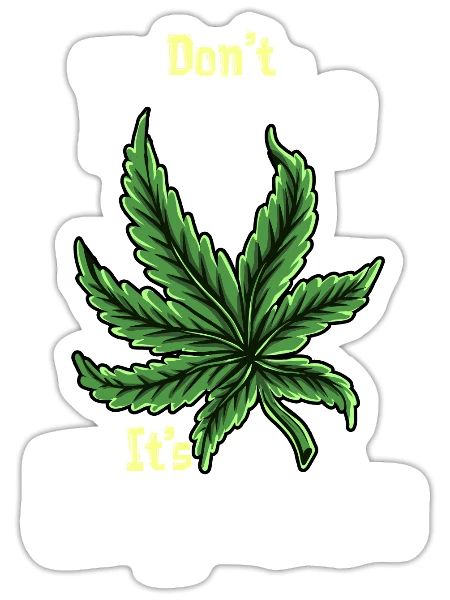 Cannabis - Sticker - white matte - Front