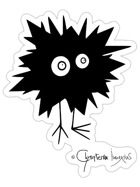 Woolly Beastie flashed © Chyropterum Innoxius - Sticker - white matte - Front