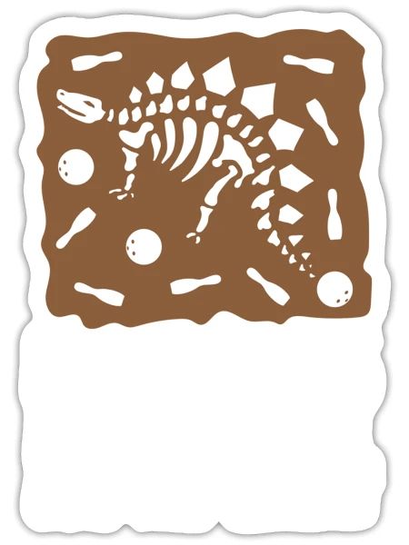 Bowling - Sticker - white matte - Front