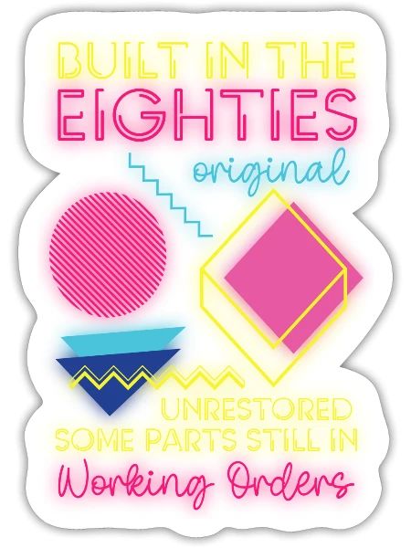 Neon Disco Cassette Neon Sign - Sticker - blanc mat - Devant