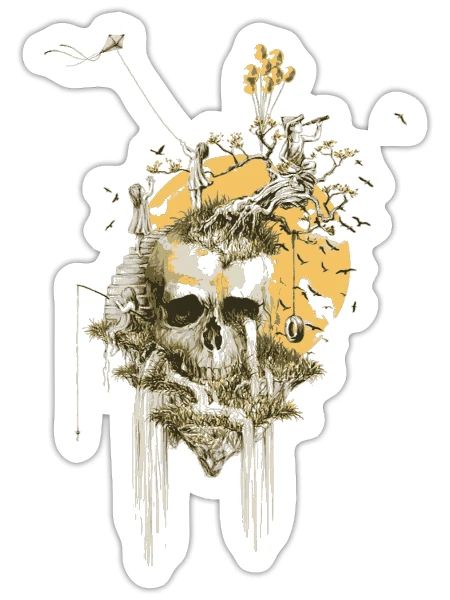 The Guardian - Sticker - white matte - Front