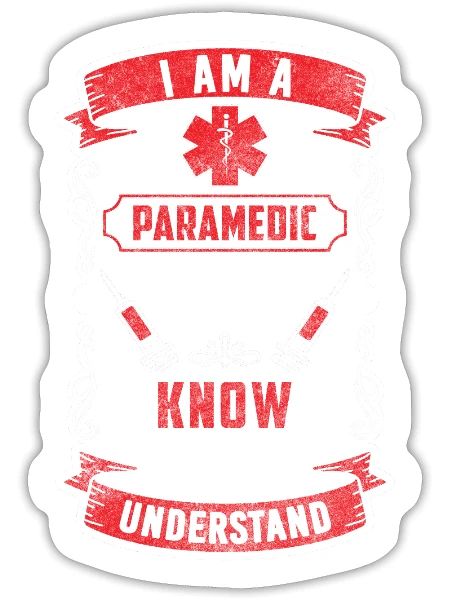 Paramedics Ambulance Use Paramedic - Sticker - white matte - Front