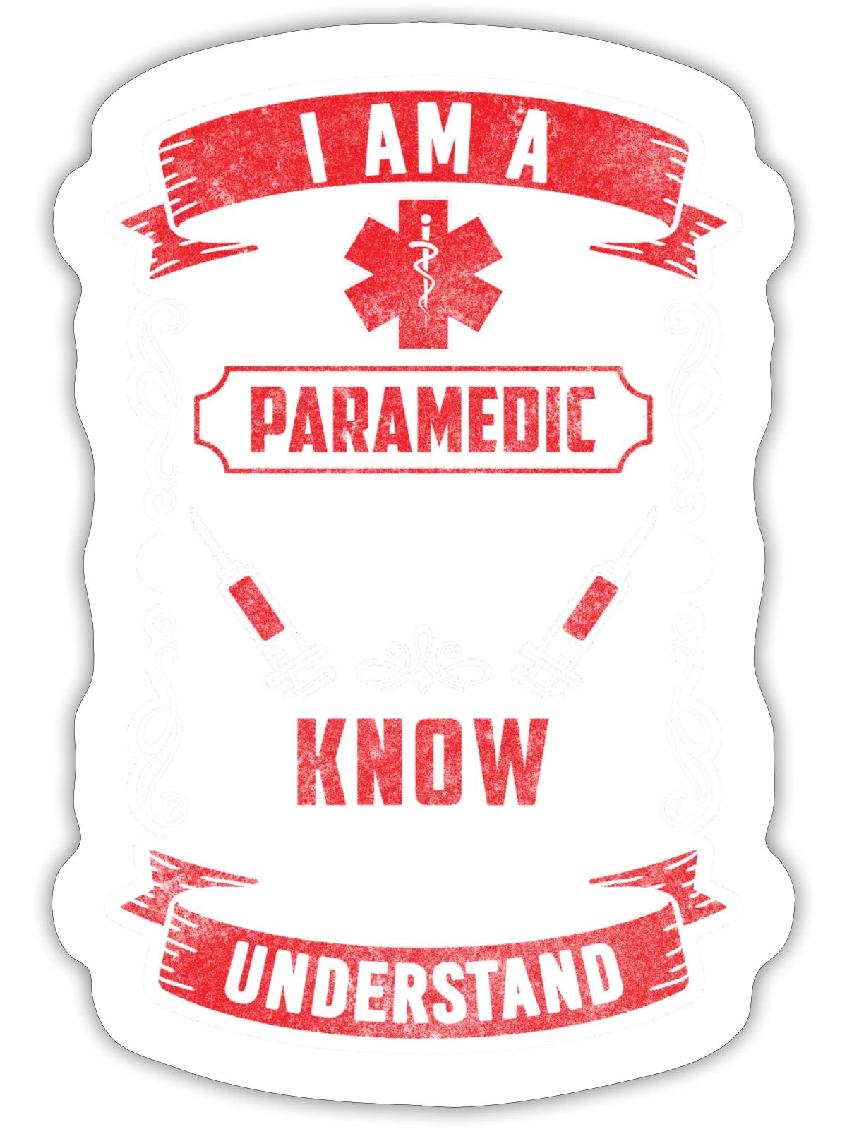 Paramedics Ambulance Use Paramedic - Sticker - white matte - Front