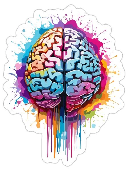 brainstorm - Sticker - white matte - Front