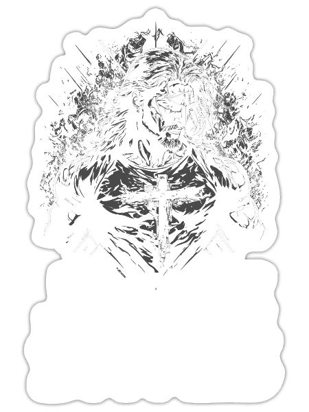 Jesus Saves - Sticker - white matte - Front
