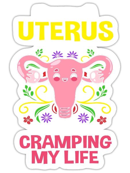 Hysterectomy Uterus Removal Farewell Uterus - Sticker - white matte - Front