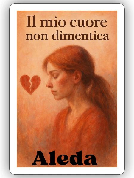 Il Mio Cuore Non Dimentica - Sticker - white matte - Front