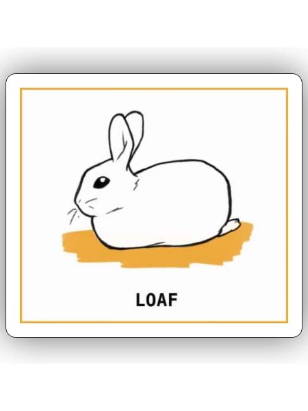 LOAF - Sticker - white matte - Front