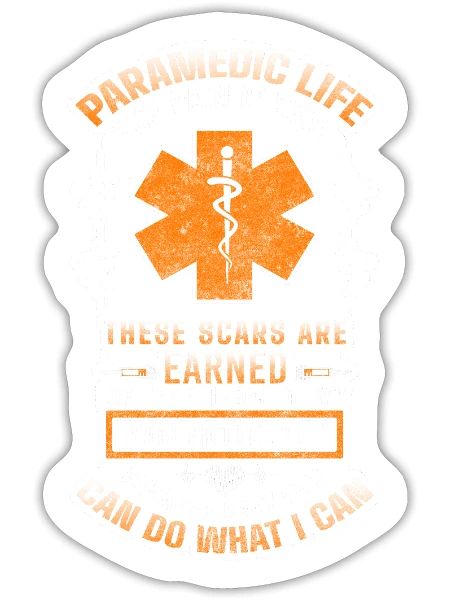 Paramedics Ambulance Job - Sticker - white matte - Front