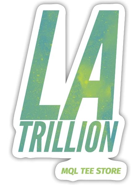 LA TRILLION LIME - Sticker - white matte - Front