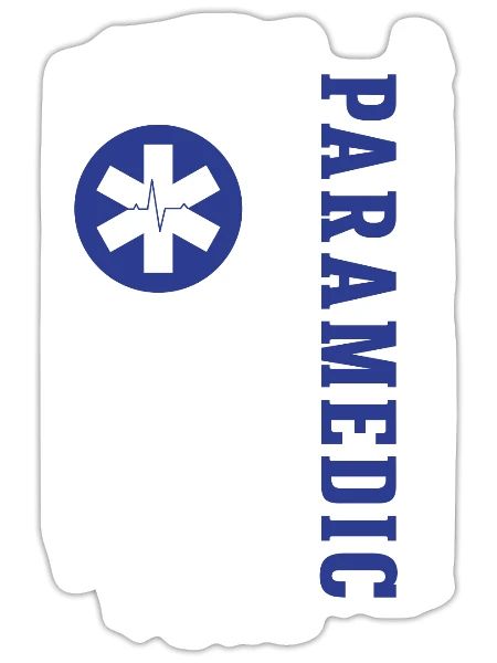 Paramedic USA Flag - Sticker - white matte - Front