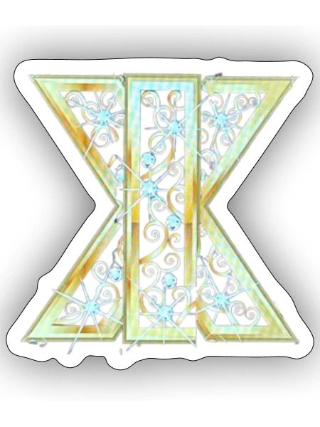 LX CLAN - Sticker - white matte - Front