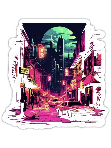 Âme néon - Sticker - blanc mat - Devant