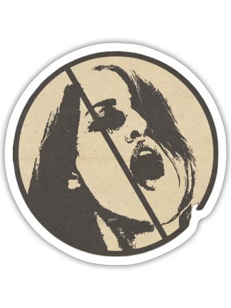 anti climatic - Sticker - white matte - Front