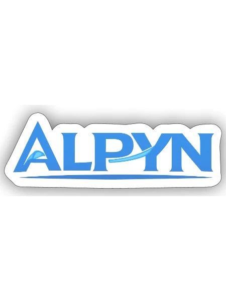 Alpyn Mountain Crest - Sticker - white matte - Front