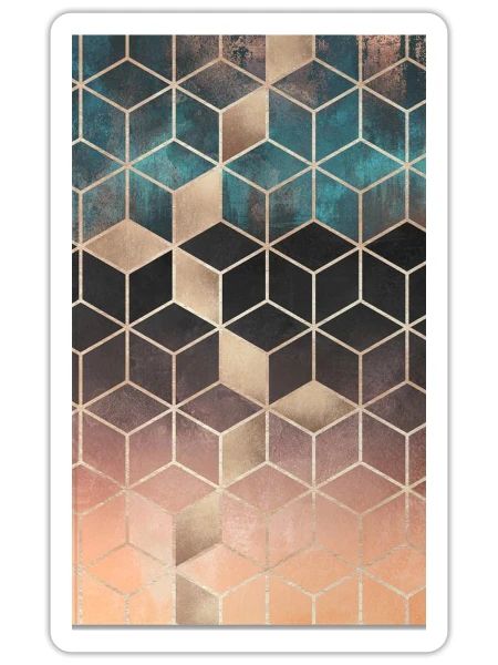 Soft Cube Frontside - Sticker - white matte - Front